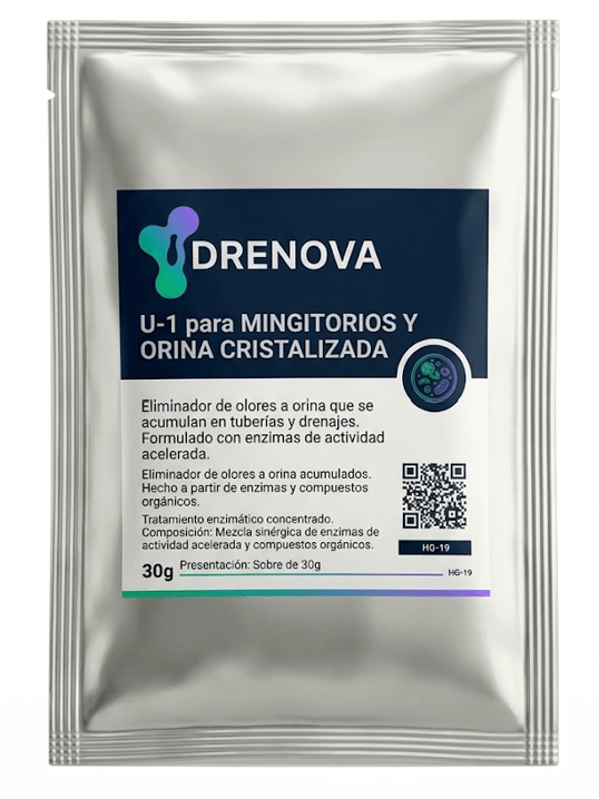 Empaque Drenova U-1 para mingitorios y orina cristalizada